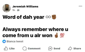 Jeremiah williams Instagram