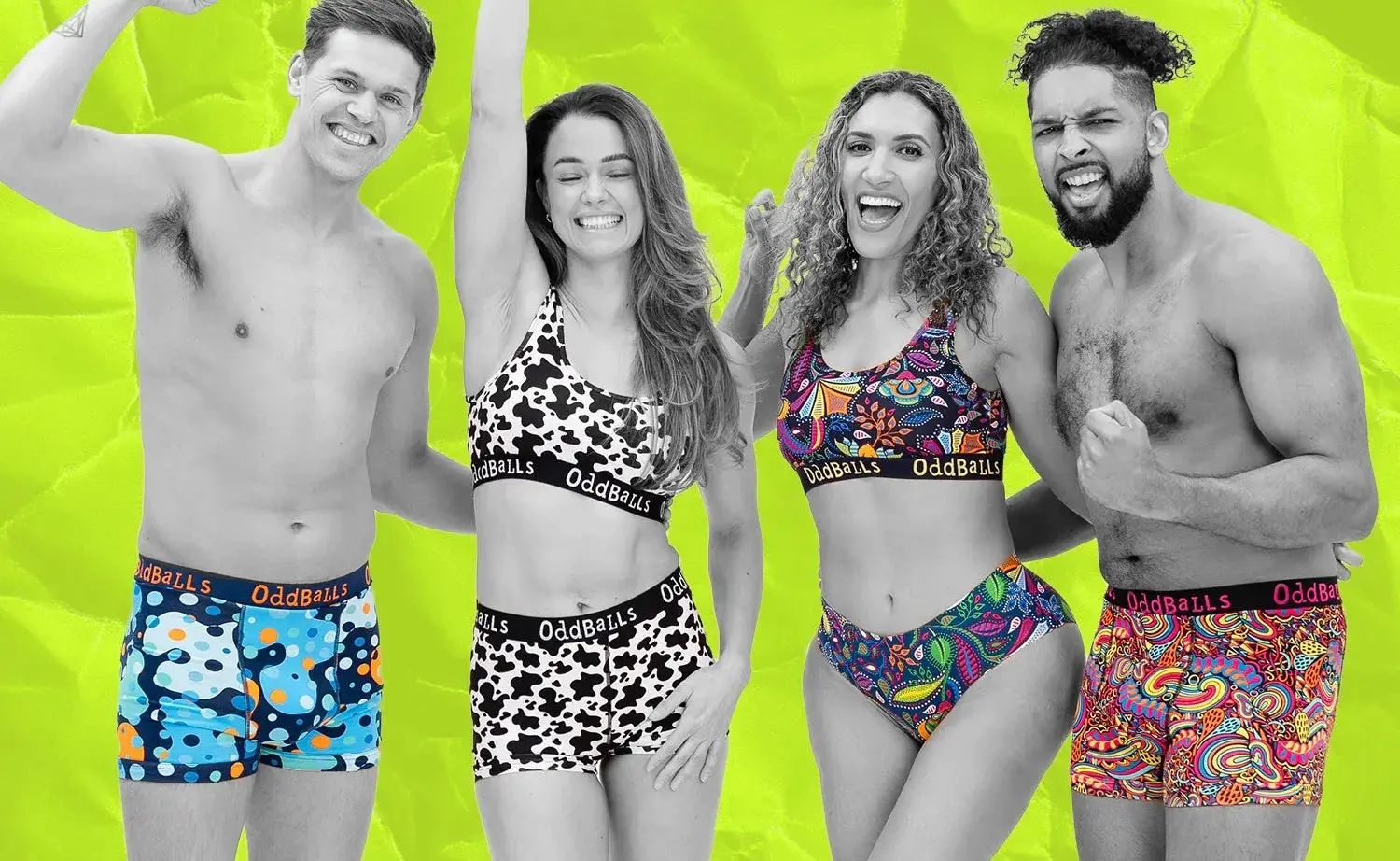 Oddballs. Shaking up the underwear market with bold, vibrant designs.