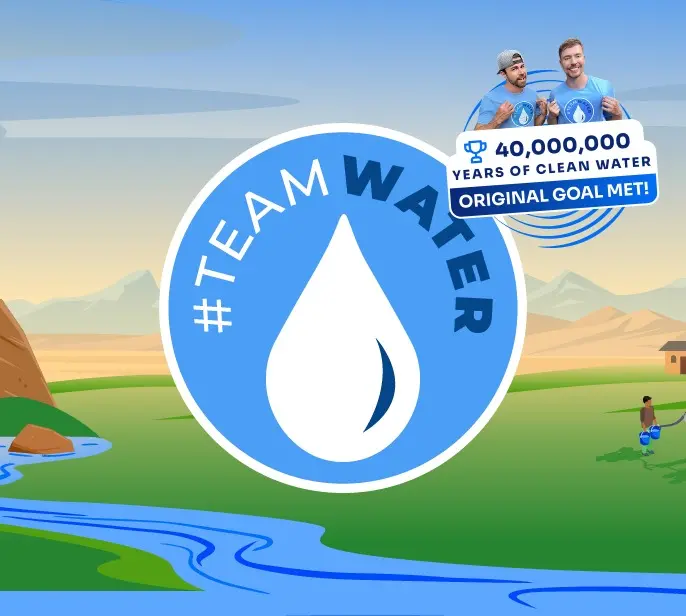 #TeamWater. Raising $40M to give 2 million people clean water