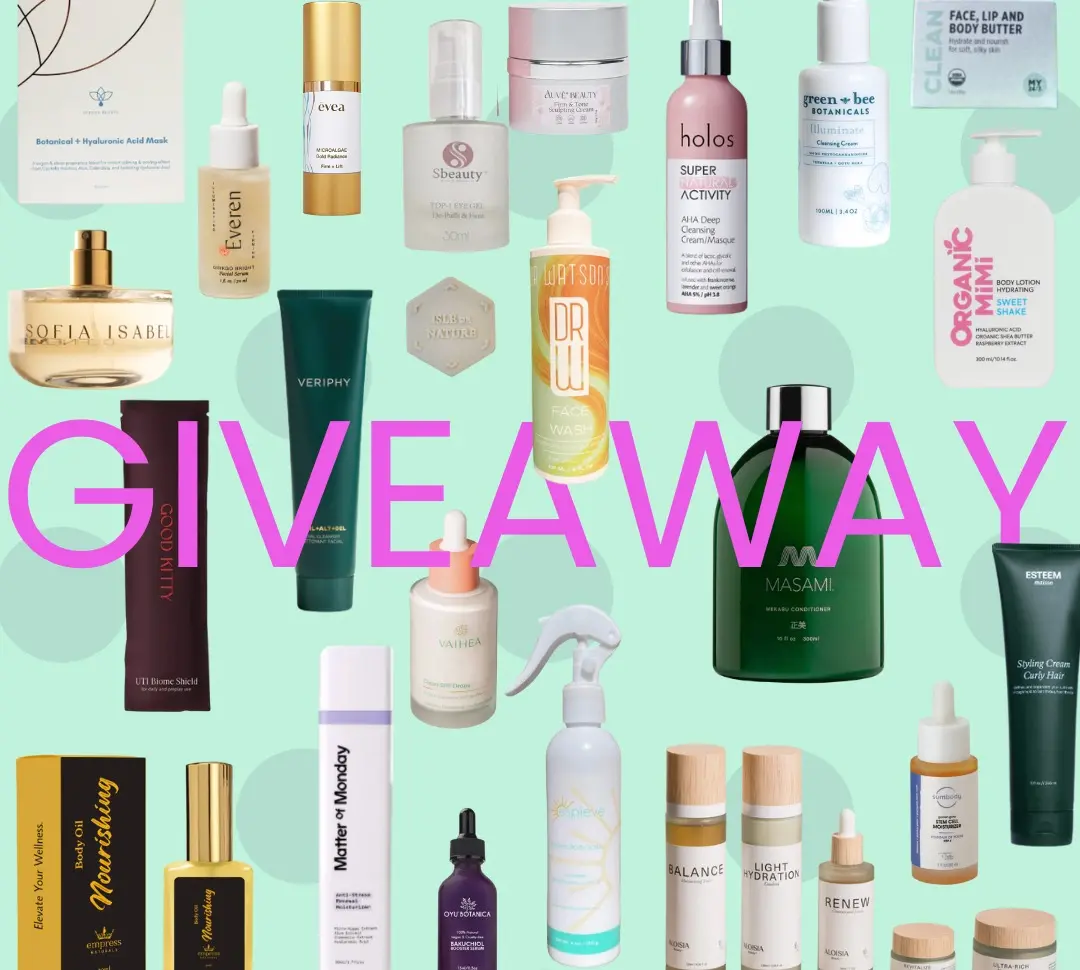 Enter our giveaways. WIN CLEAN BEAUTY