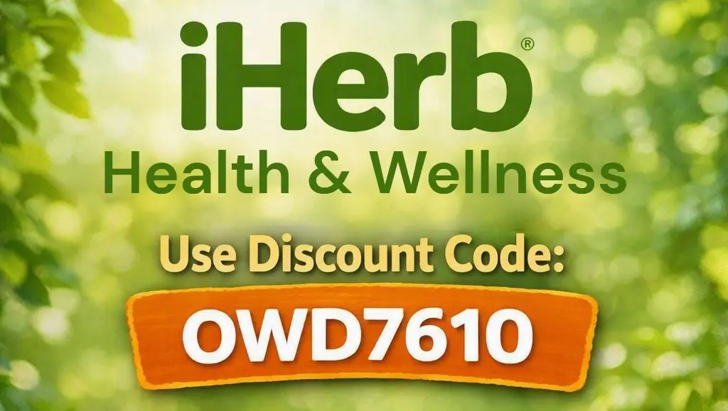 Use Discount Code: OWD7610. Shop at iHerb