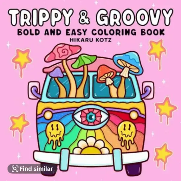 Trippy & Groovy Coloring Book