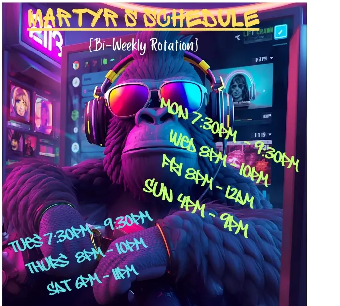 All Platforms!. Livestream Schedule
