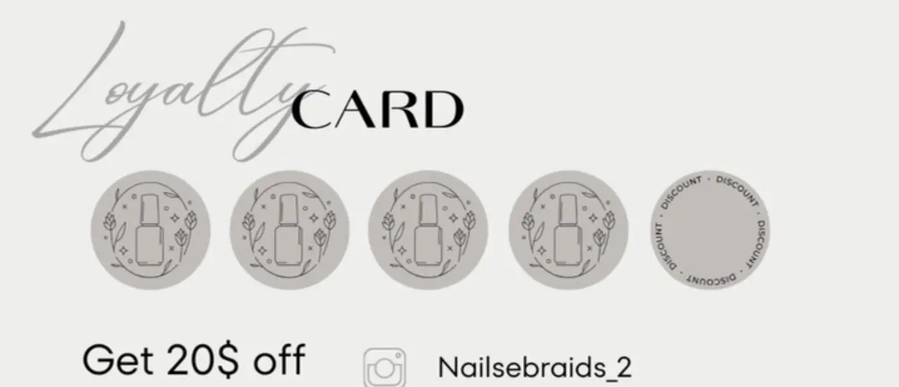 Loyalty cards!💫💫💫