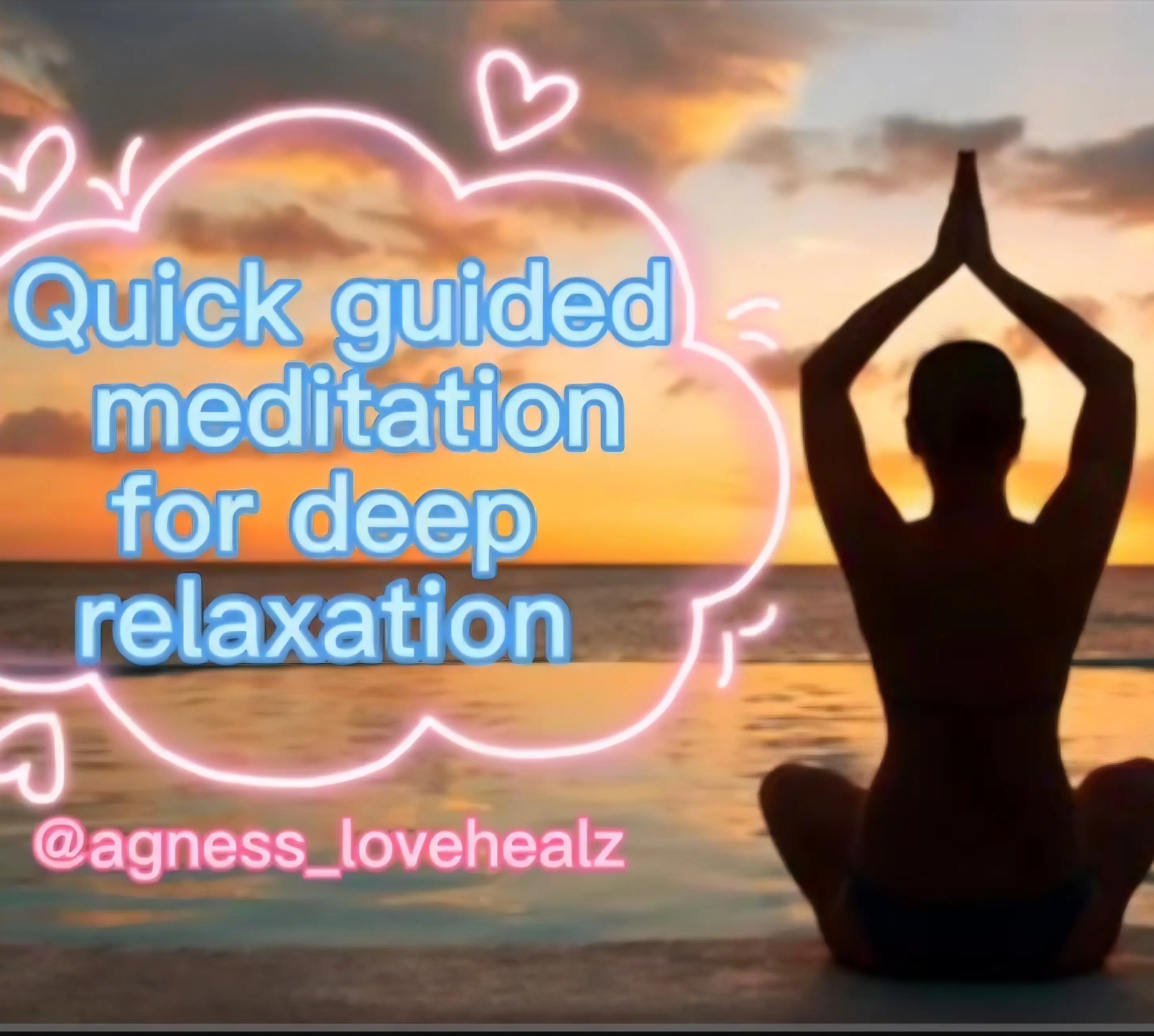 Take a minute to relax. Energy infused meditation