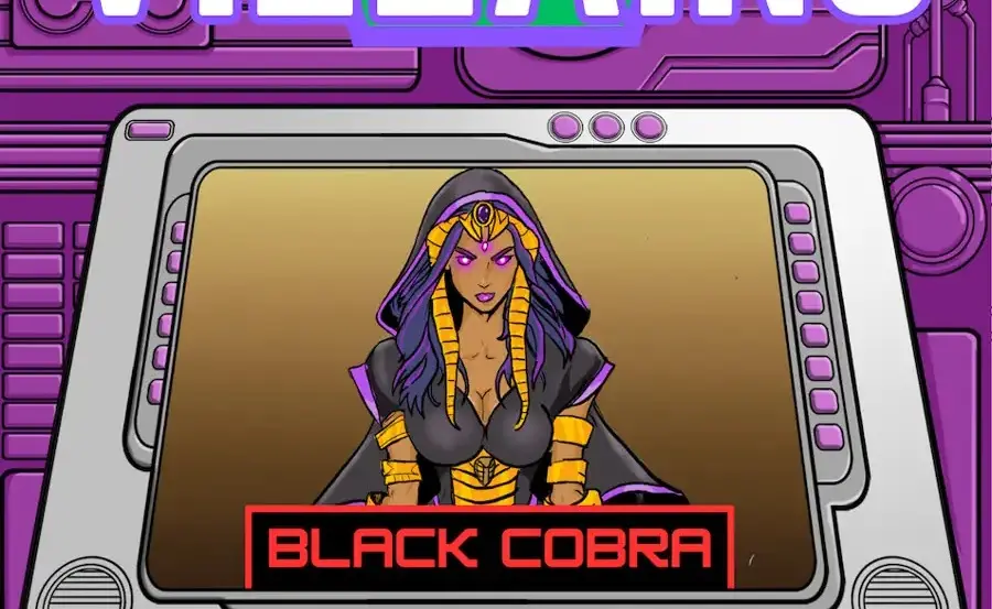 Supers RED. Nova City Villains: Black Cobra