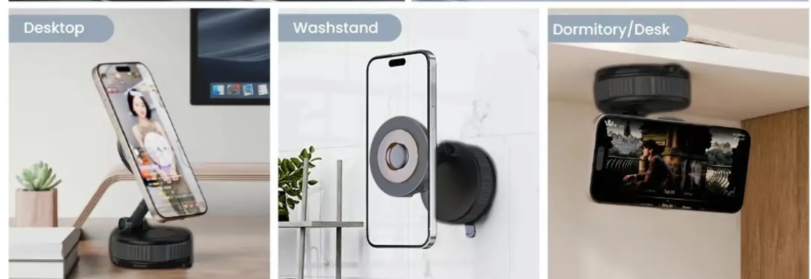 The Only Phone Holder You’ll Ever Need 💥. Multi-use. Super strong.
