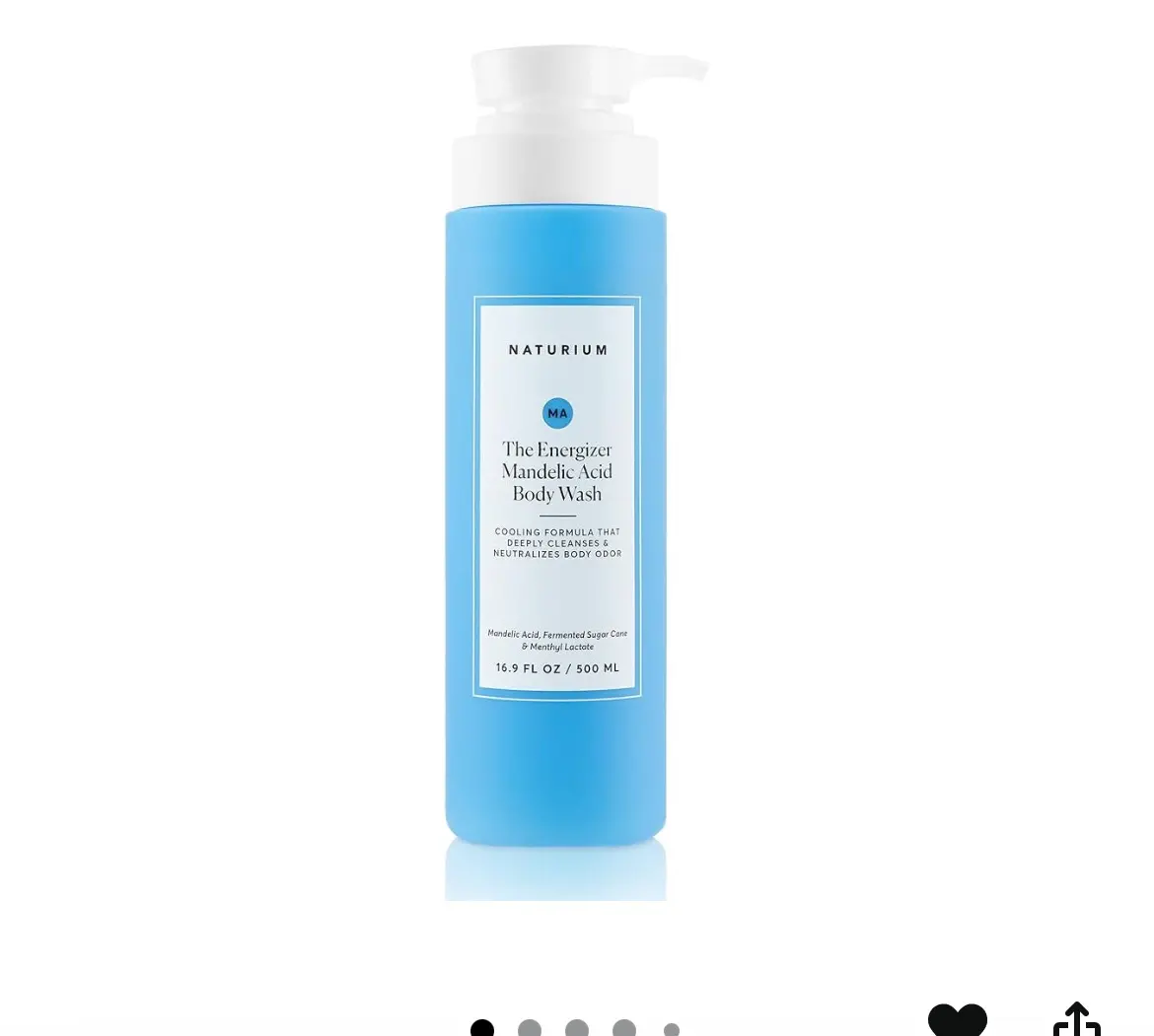 Mandelic Body Wash. Controls odor+ brightens