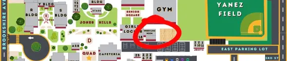 📍Wrestling Room Map