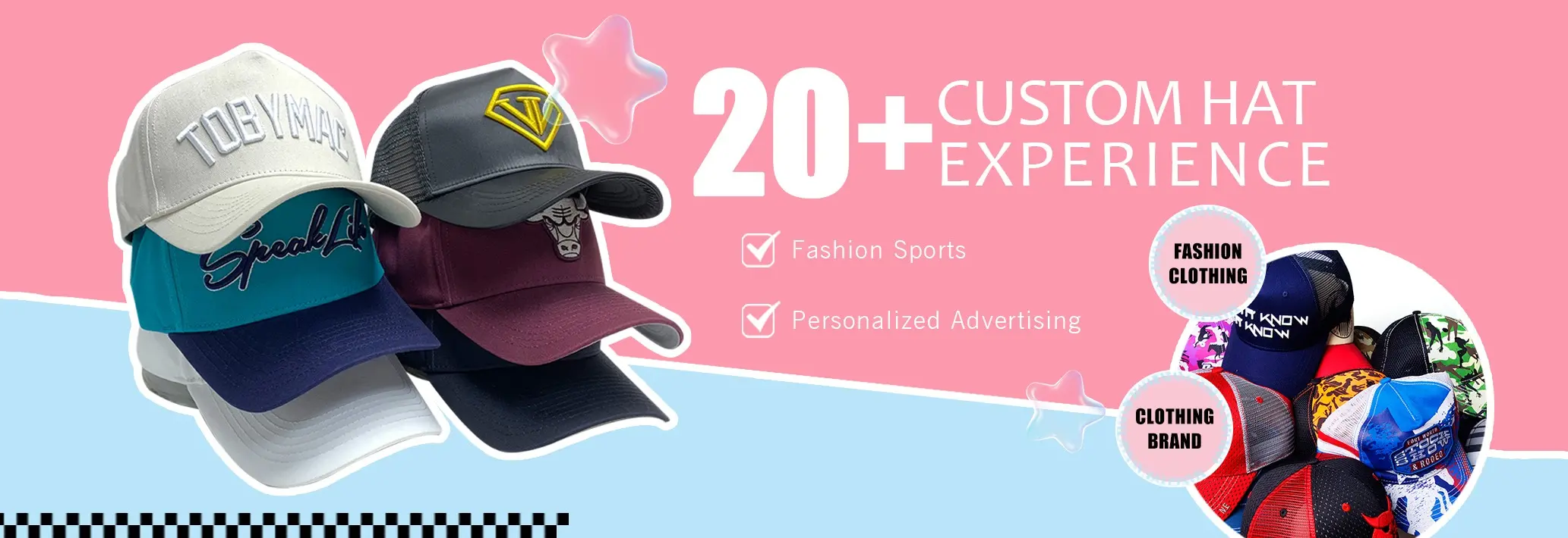 Custom hat maker: fashion/sports. Quality materials, OEM/ODM. hat manufacturer