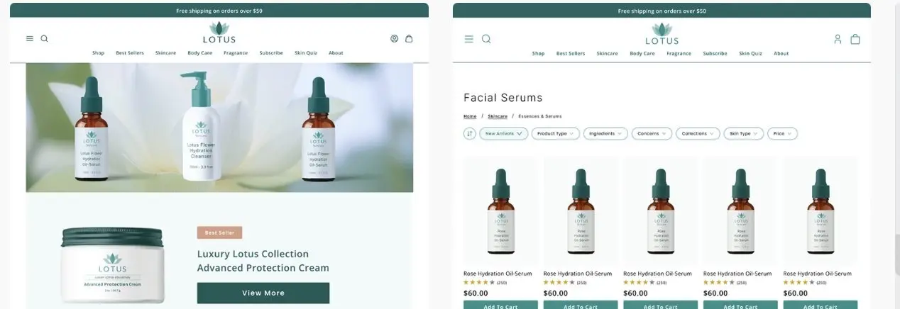 E-commerce Website. UI/UX Design