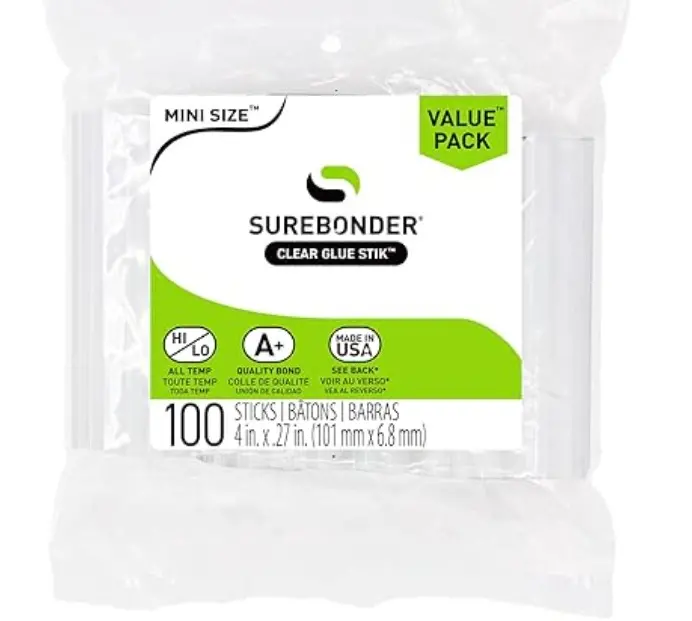 100 Pack - Clear Sticks. DT-100 Mini Hot Glue Sticks