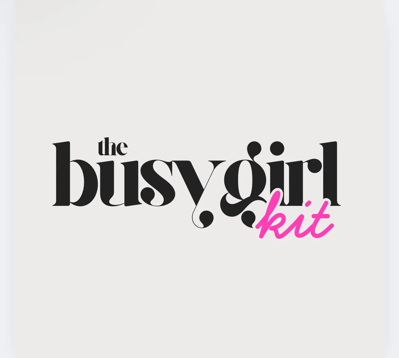 The Busy Girl Kit