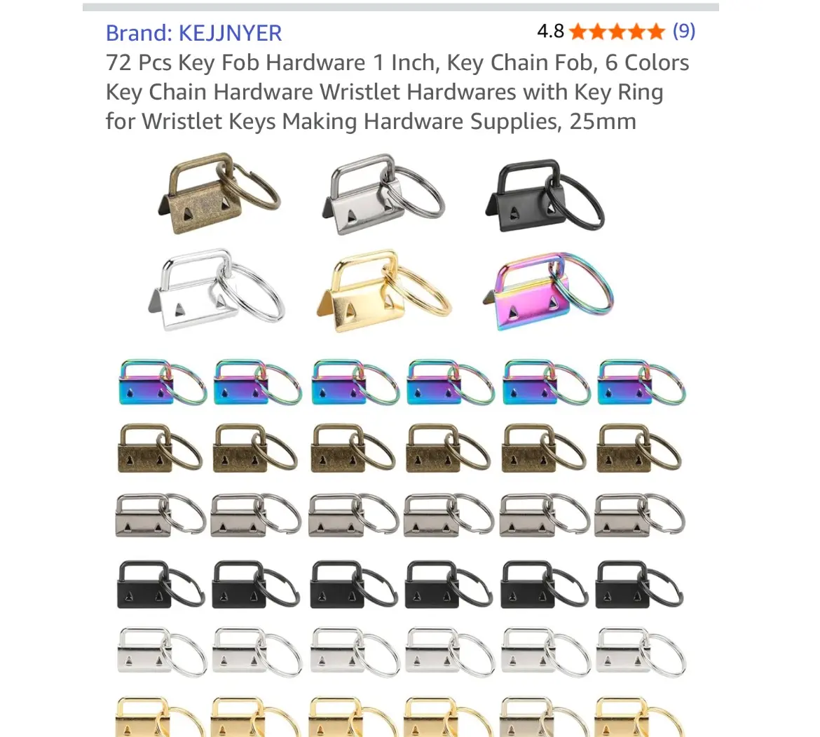 Key Fob Hardware. Amazon Affiliate Links