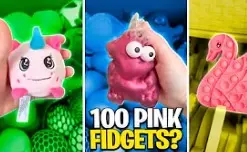 Mrs. Bench. Do I have 100 Pink Fidgets?!  Fidget Game!