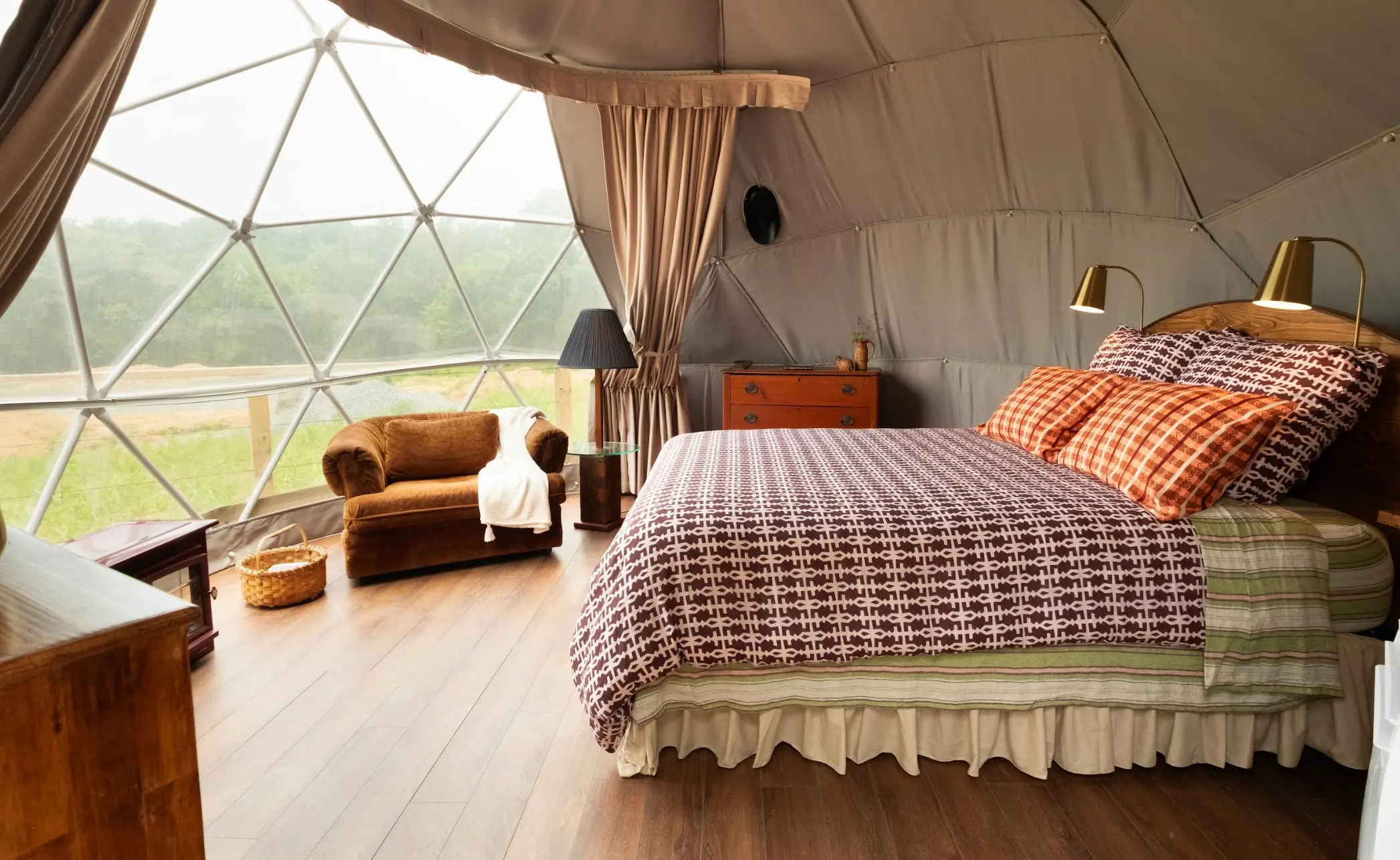 Clover GeoDome @ Bask. The Southeast's leading nature-filled retreat center.