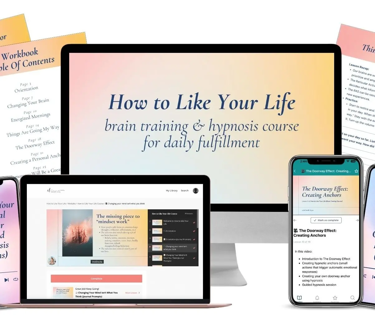 brain training course. How to Like Your Life