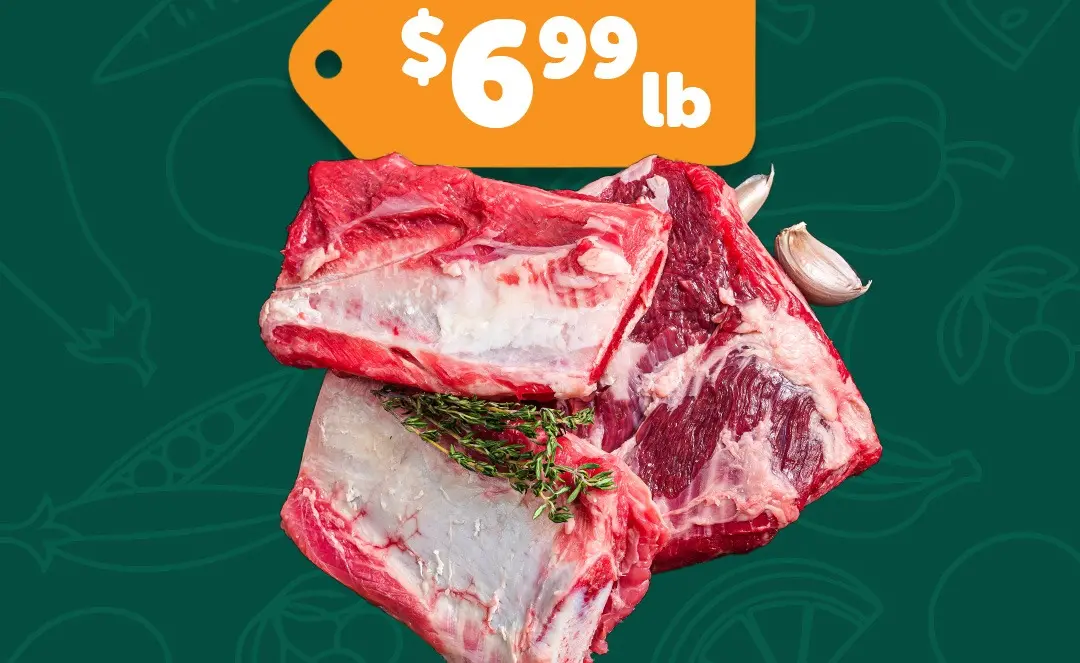Beef Short Ribs. $6.99lb