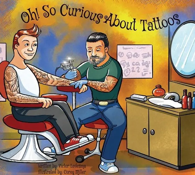 Oh! So Curious About Tattoos. Book Illustration
