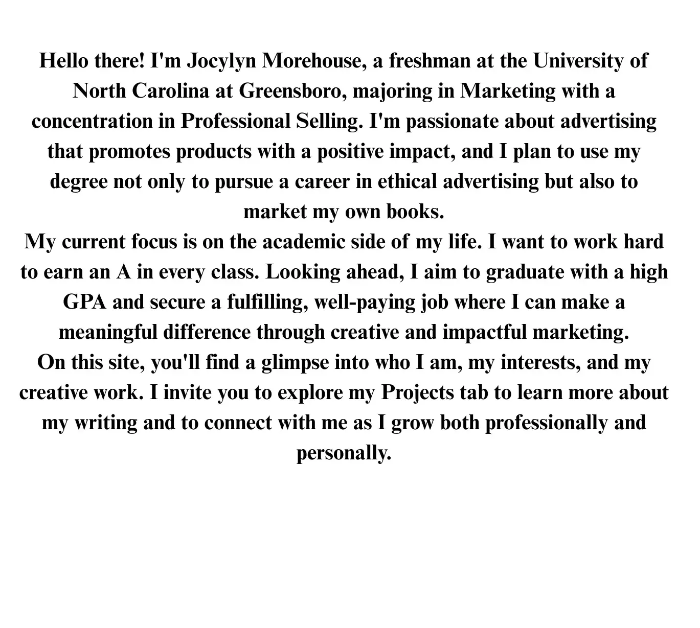 About Me. Bio