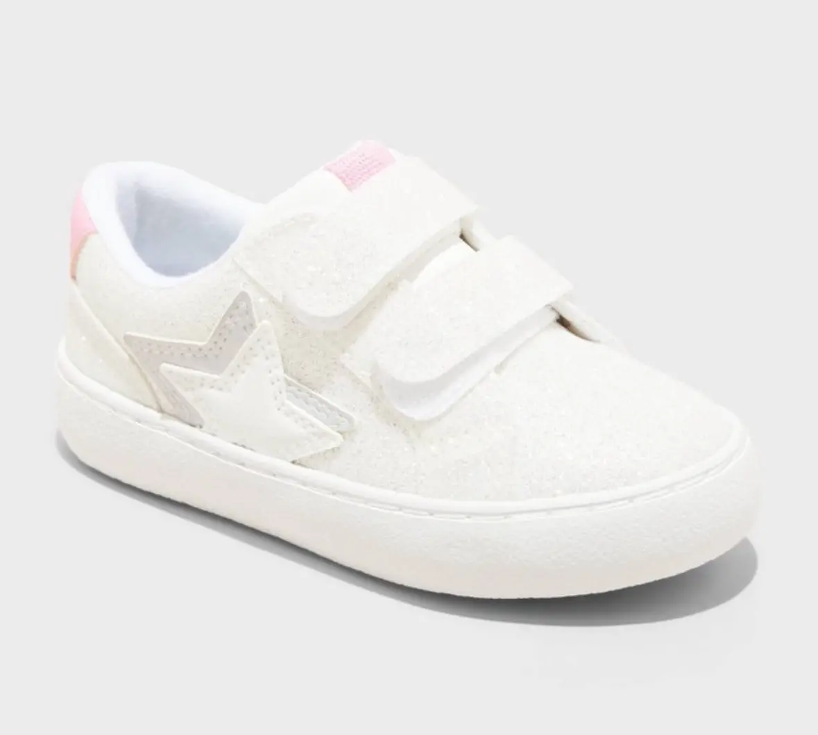 White sparkle shoes