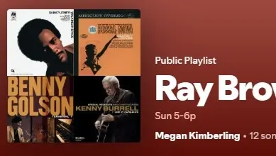 5:00-6:00pm. JA Ray Brown & Friends