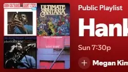 Sun 7:30p. JA Hank Jones Band
