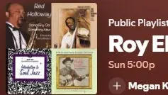 Sun 5:00p. JA Roy Eldridge Orchestra