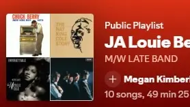 M/W LATE BAND. JA Louie Bellson All-Stars