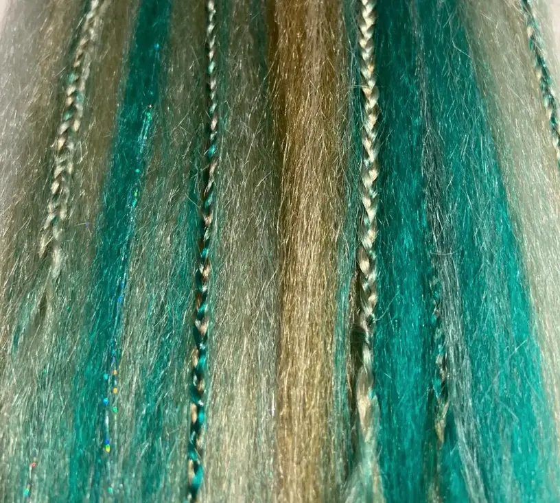 Champaign Wave. Pigtail Extensions