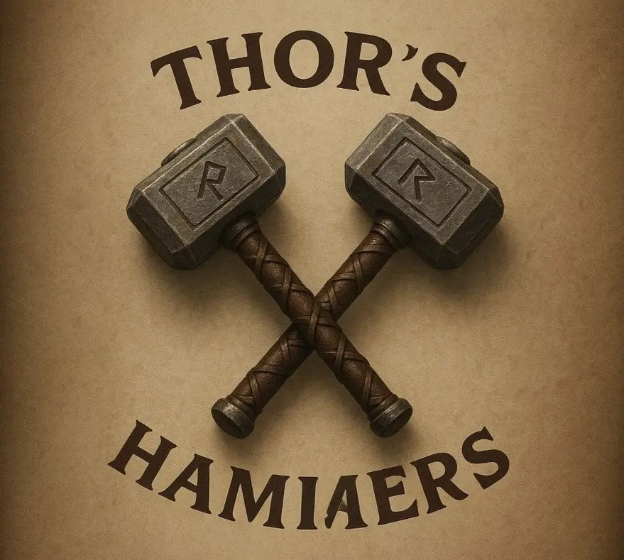 Thor's Hammers clothing. Highlight your story