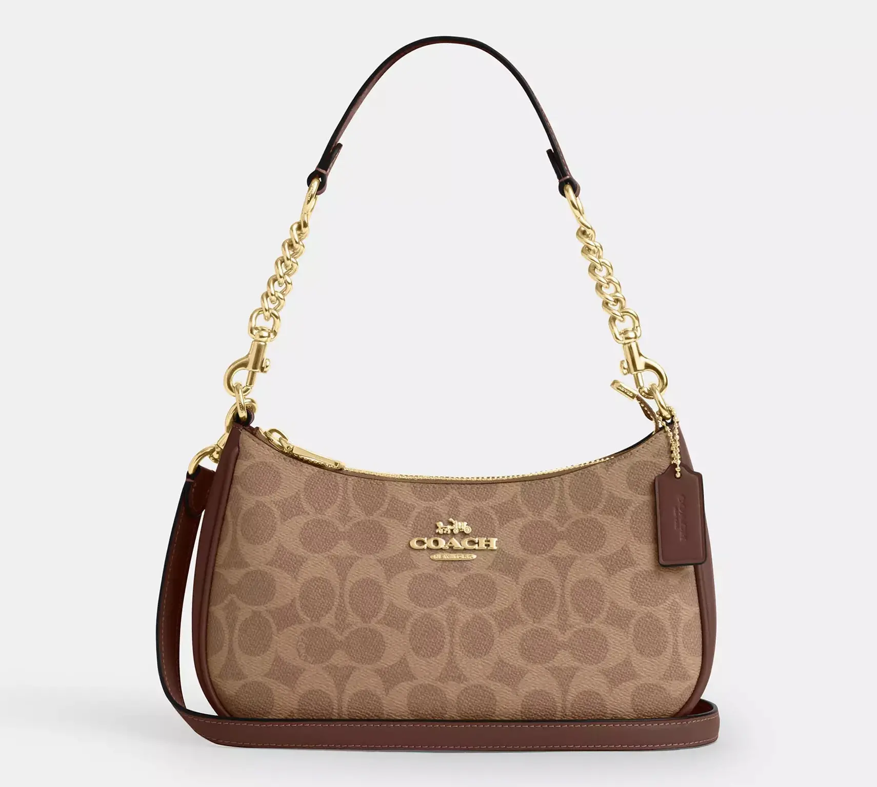 Teri Shoulder Bag In Signature Canvas. Coach