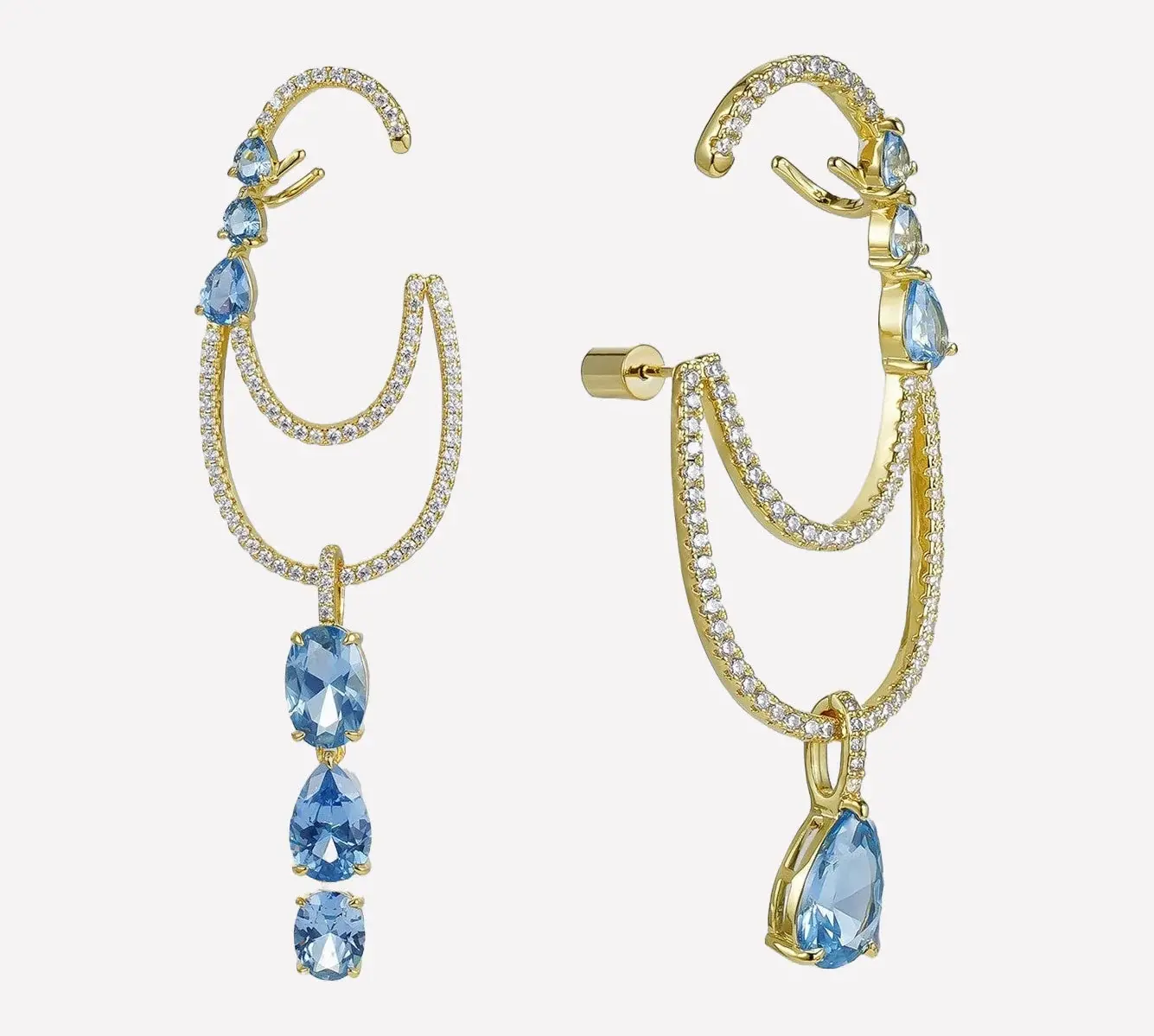 Coralie Ear Cuff Earrings. Bonheur Jewelry