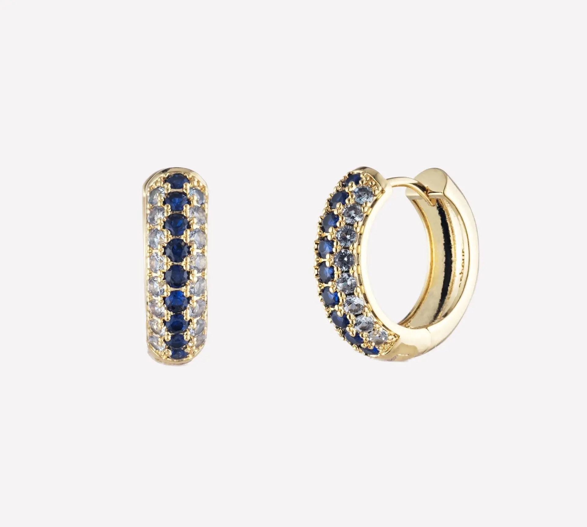 Addison Pave Huggie Hoops. Bonheur Jewelry