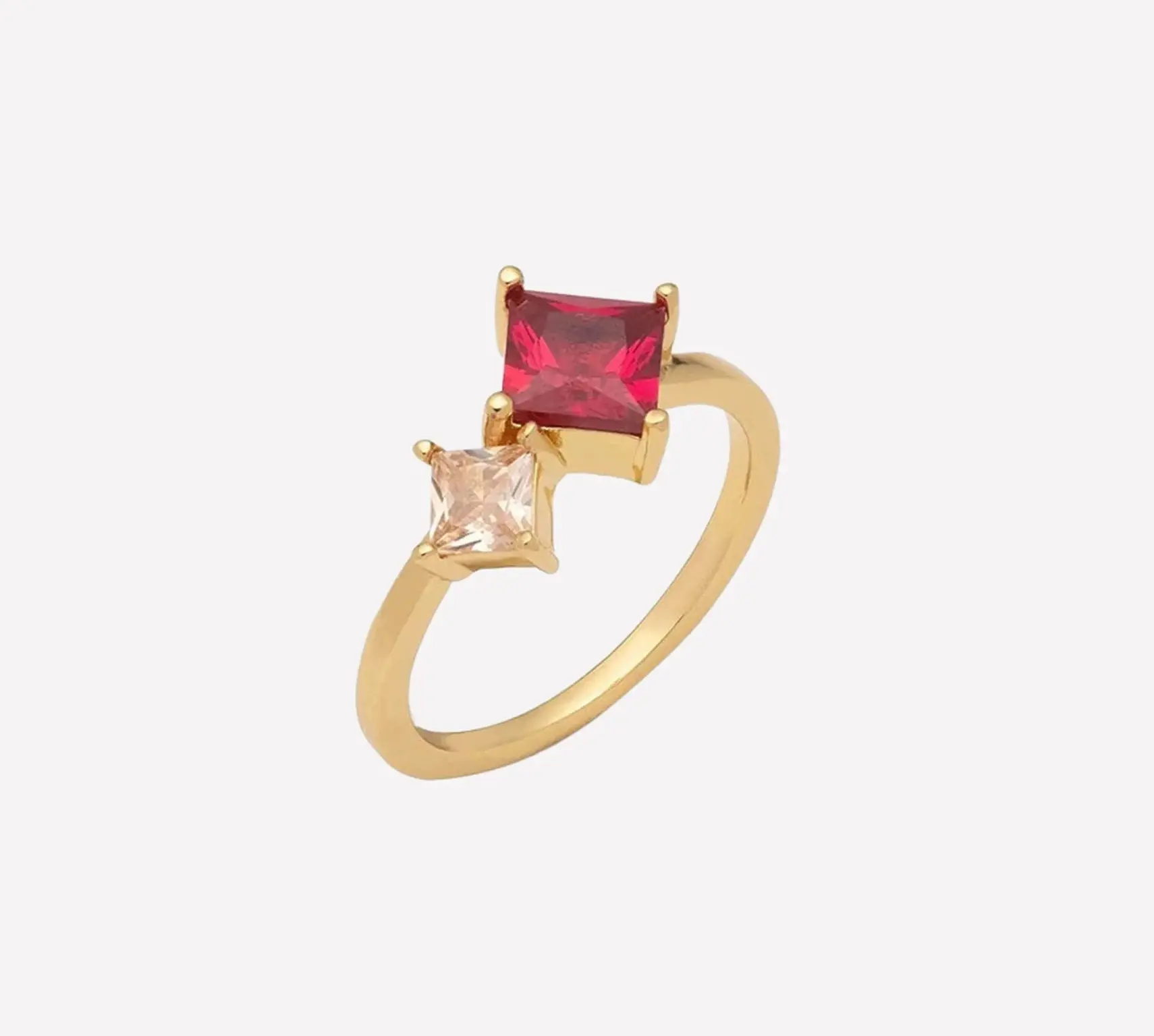 Marion Gold Stone Ring. Bonheur Jewelry