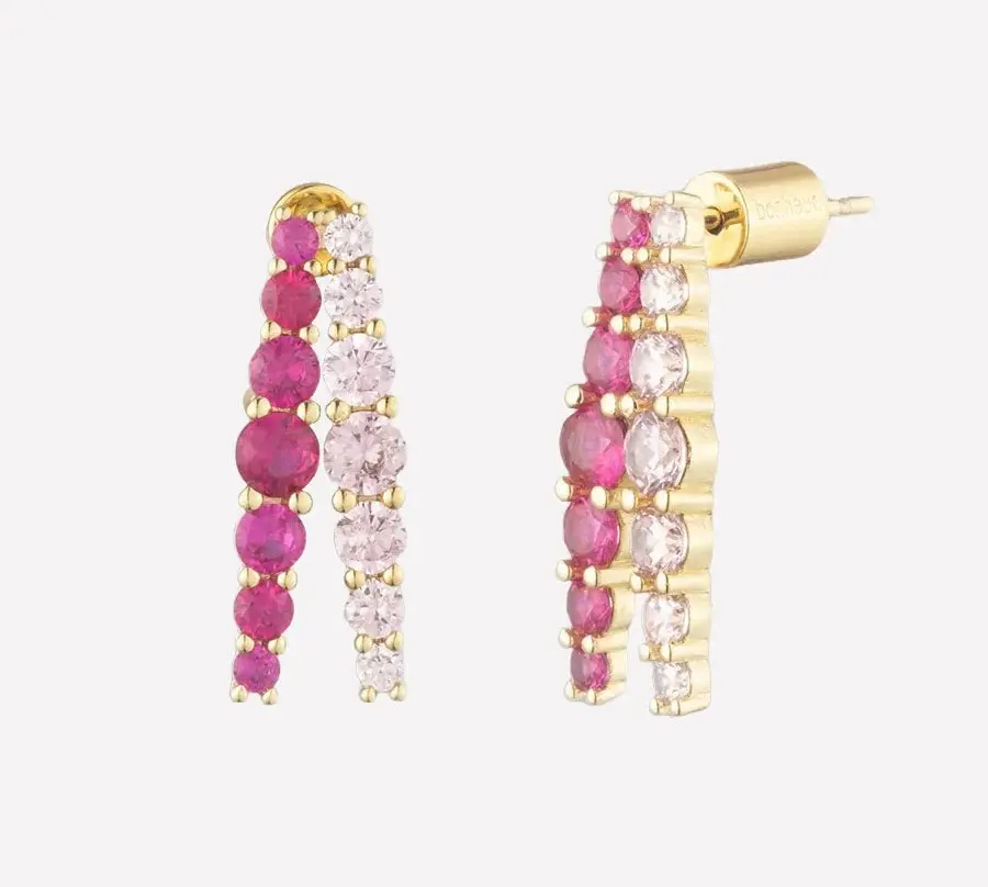 Séraphine Double Hoop Earrings. Bonheur Jewelry