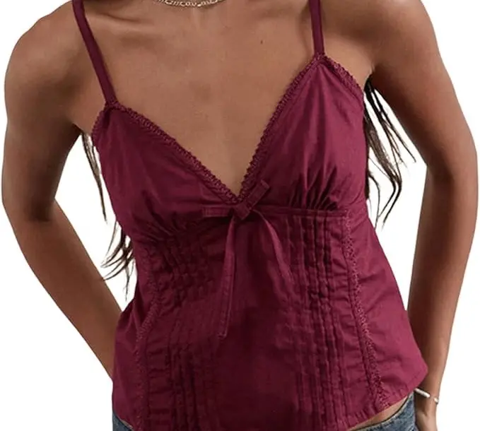 Women Y2K Babydoll Cami Top. Amazon