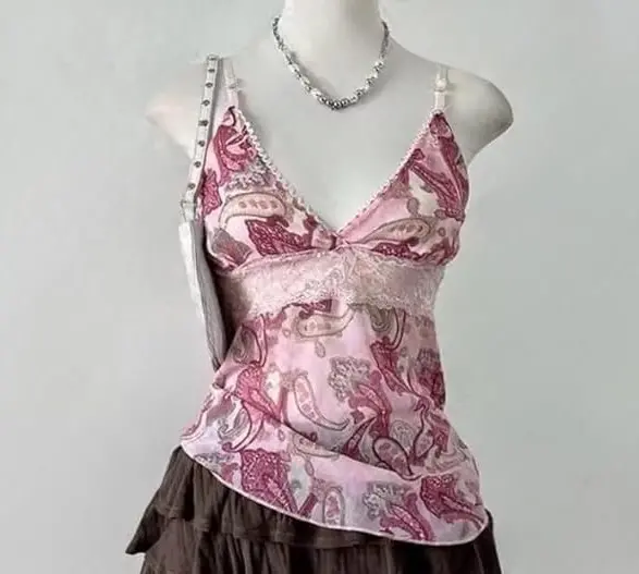 2000s Spaghetti Strap Tops Streetwear Vintage. Amazon