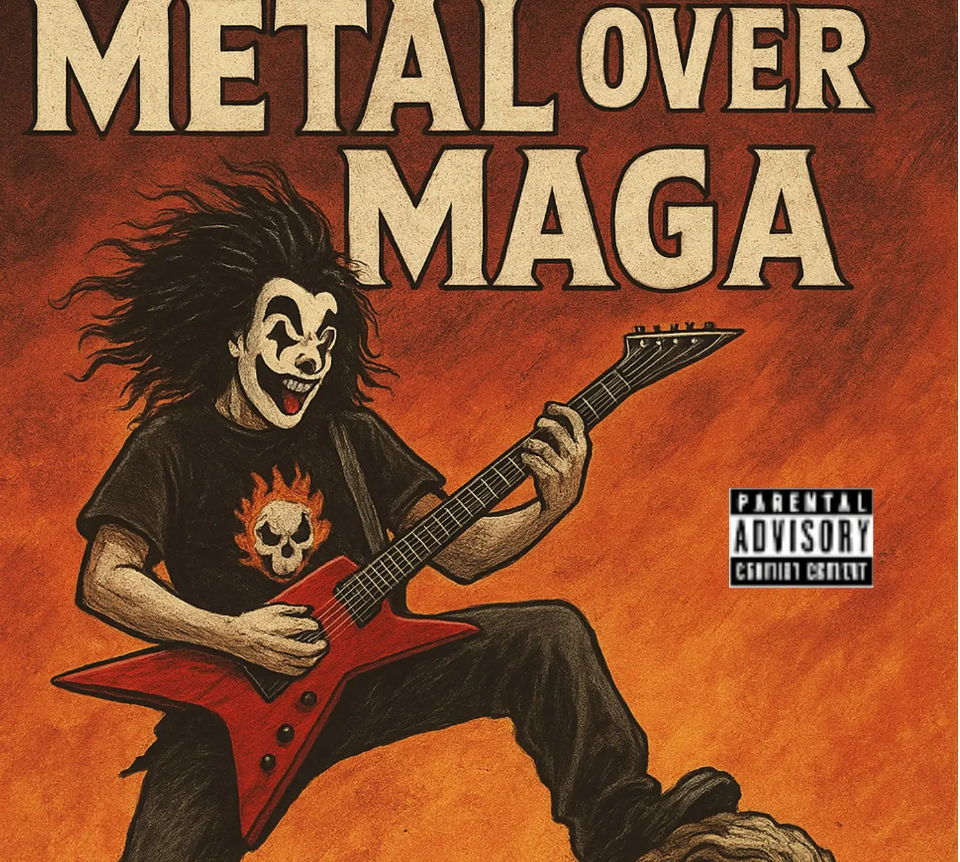 Metal album that rips Maga to shreds.. Metal Over Maga
