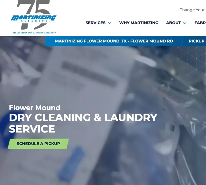 Martinizing of Flower Mound. Drop-off Location