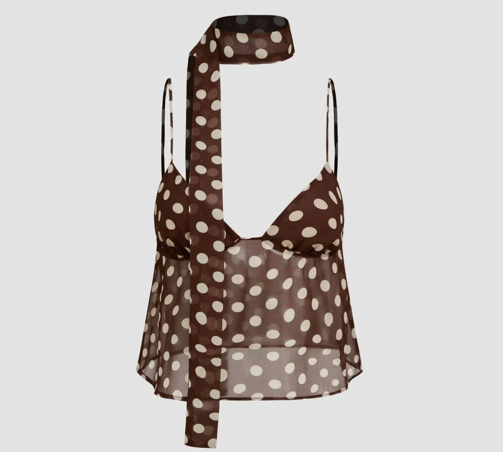 CHIFFON SWEETHEART POLKA DOT. Cider