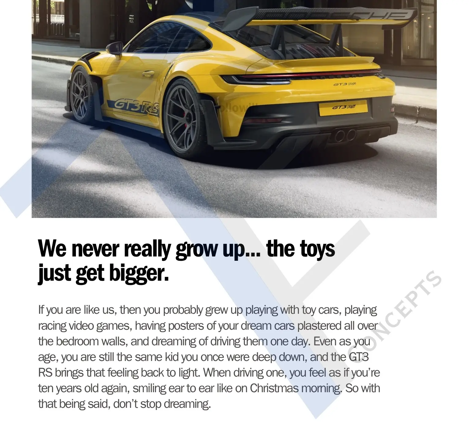 My Concept Porsche Ads