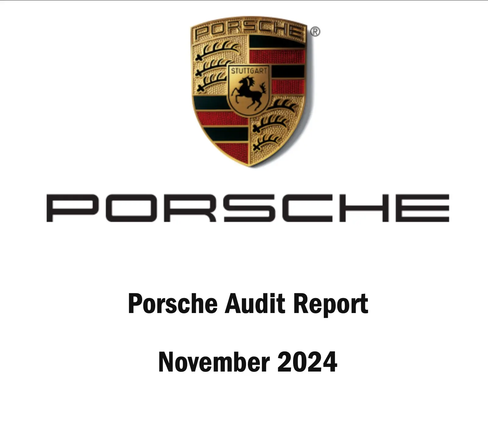 Porsche Social Media Audit