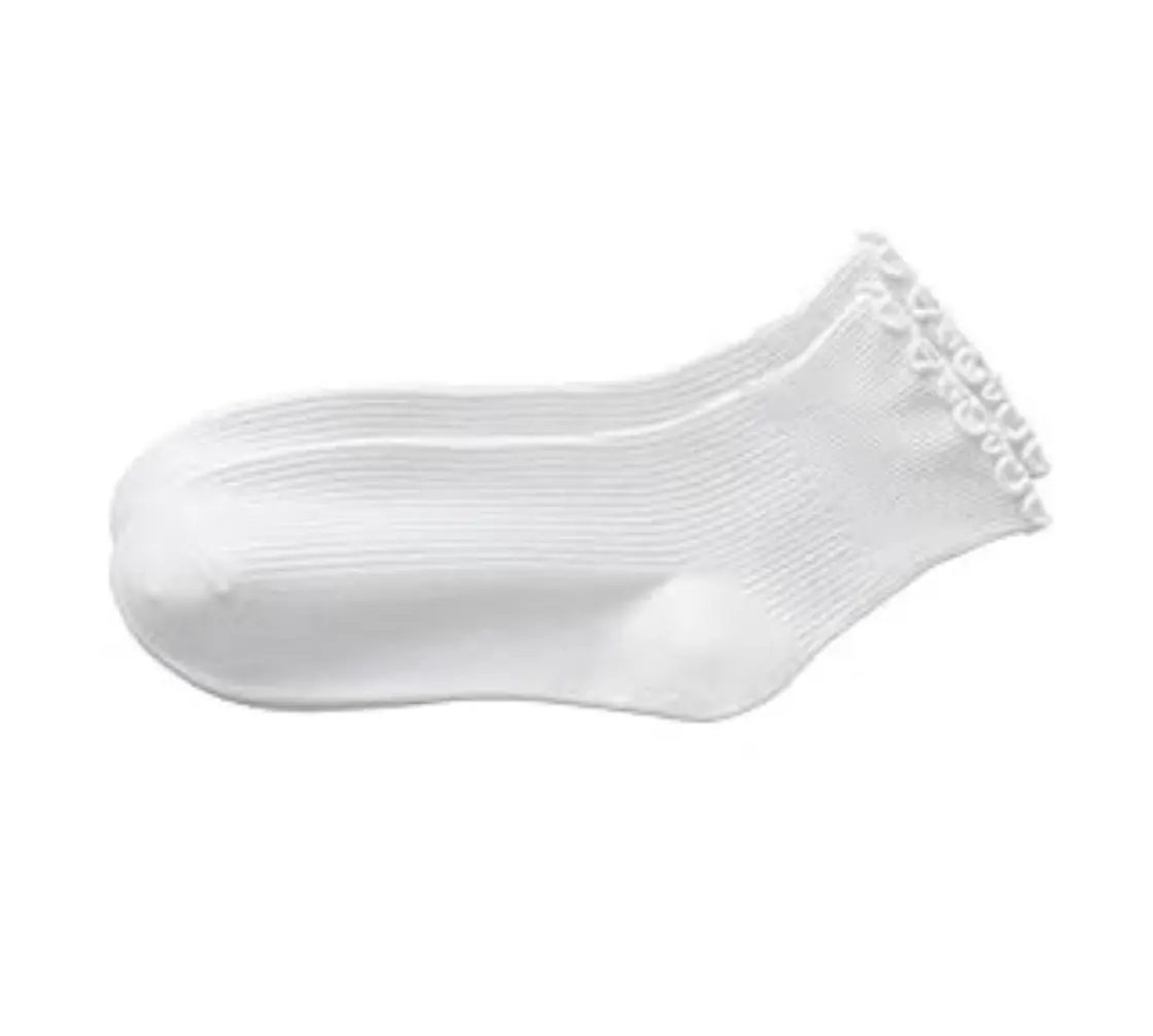 Ruffle Turn-Cuff Socks Women. Amazon