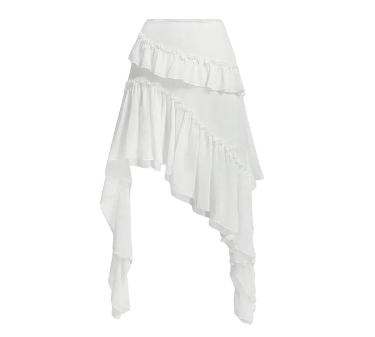Verdusa Women's Boho Asymmetrical Ruffle Skirt. Amazon
