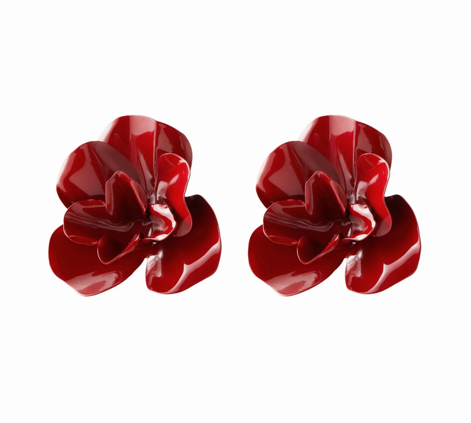 FLORAL STUD EARRINGS. Cider