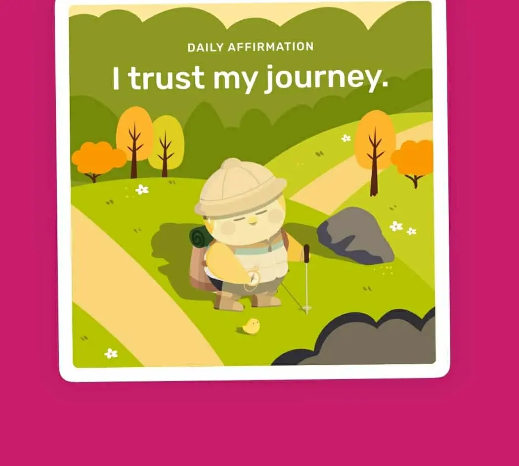 Friend code: LRQSEHPNBK. Daily Self-Care is finally fun! Friend my birb!