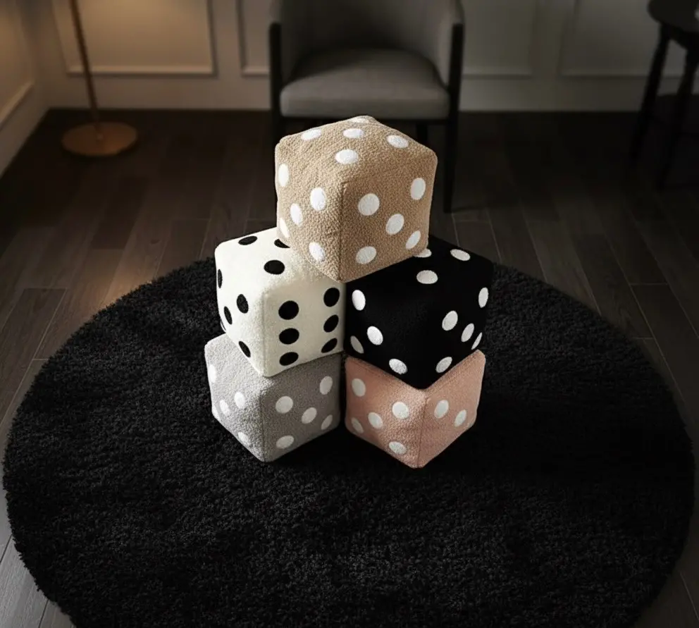 Amazon Room Findz. Dice Plush Pillow
