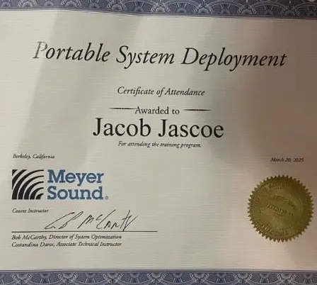 Portable System Deployment. Meyer Sound