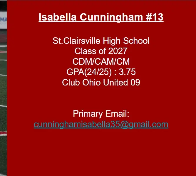 CM/FB. 2027 Grad - 3.72 GPA